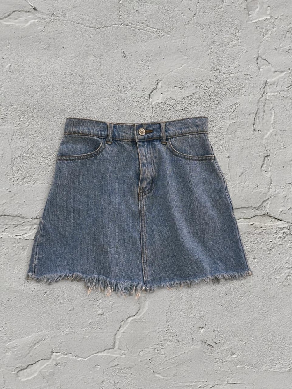 John Galt Denim Mini Skirt